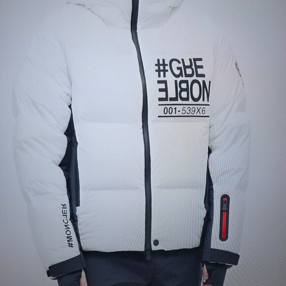 Moncler Grenoble Men's Pramint puffer Jacket in White ski jacket - Picture 2 of 12